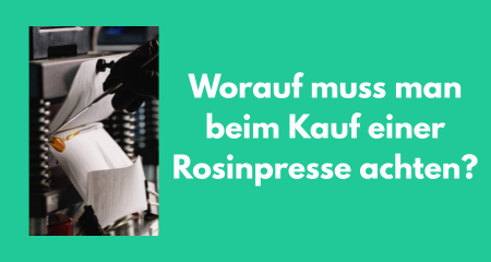Worauf muss man beim Kauf einer Rosinpresse achten?