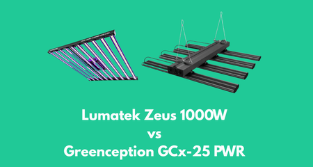Lumatek Zeus 1000W vs Greenception GCx-25 PWR – Welche 1000W Grow LED lohnt sich mehr?