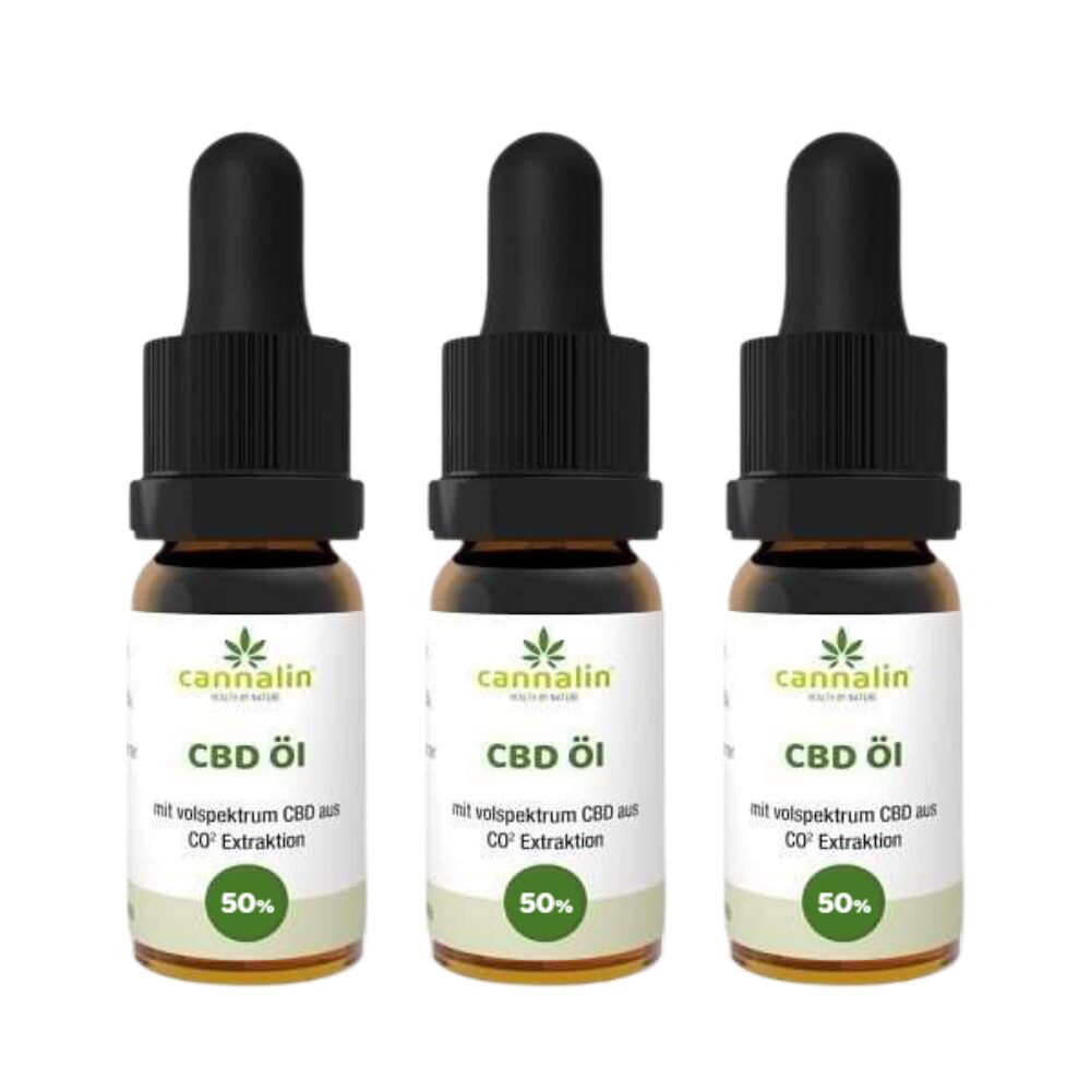 CBD Öl 50% 10ml | 3 zum Preis von 2