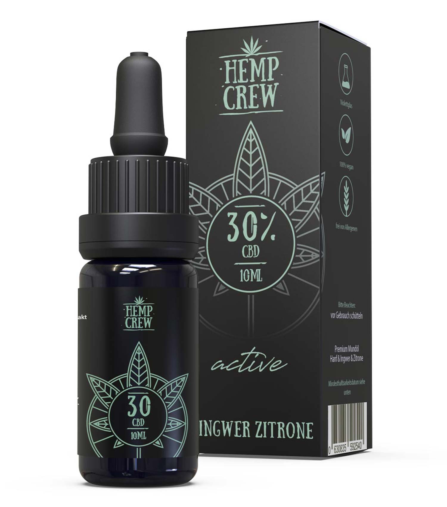 CBD Öl 30% Zitrone-Ingwer - HempCrew