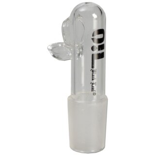 Black Leaf O!L Öl-Bong-Zubehör für OiL-Rig: Öl-Kopf zum Verdampfen von Öl, Steckkopf | 63 mm, NS 14 (14,5 mm) | Glas, klar