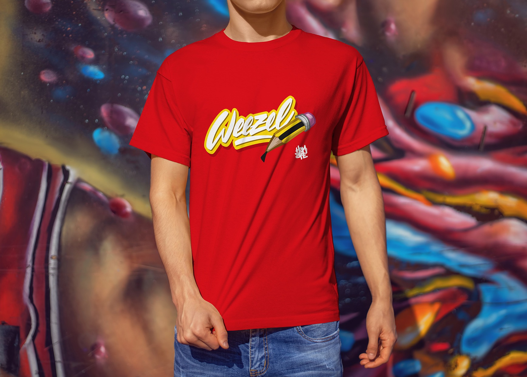 Logo T-Shirt Creative Weezel (Größe: S)