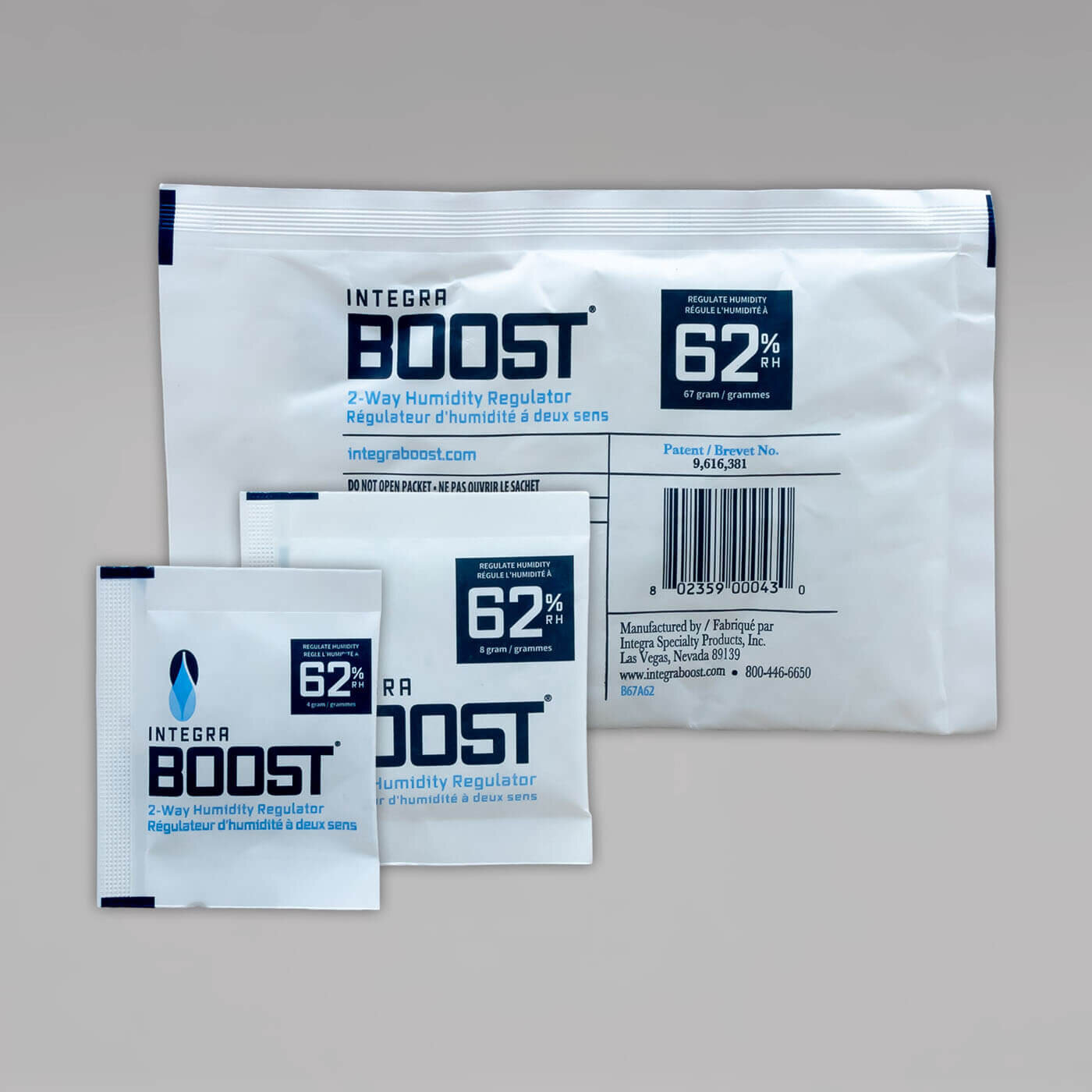 Integra Boost Humidity Pack 62%, 4g, 8g oder 67g