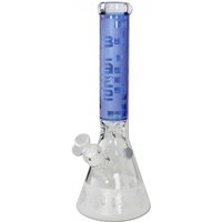 BLAZE GLASS Sandblazer Beaker Bong Ice blau