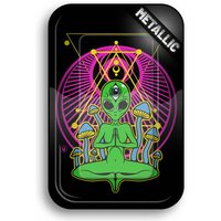 FIRE-FLOW Rolling Tray TRIPPY ALIEN Metallic