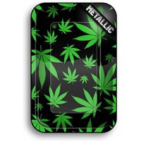 FIRE-FLOW Rolling Tray LEAVES GREEN Metallic