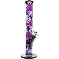 FIRE-FLOW™ X Black Leaf Bong PINK LEAVES