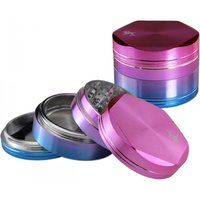 Alu Grinder 4-tlg. pink-blau changierend