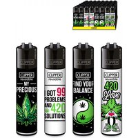 CLIPPER Feuerzeug WEED SLOGAN 13