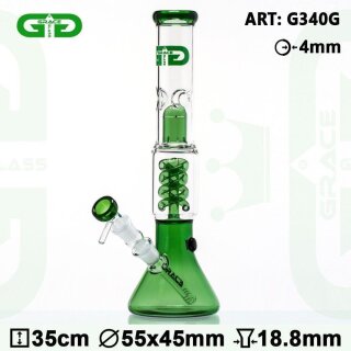 Grace Glass EIS-Bong OG Series | Green Boyz Beaker grün