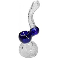 Crystal Bubbler Glaspfeife blau