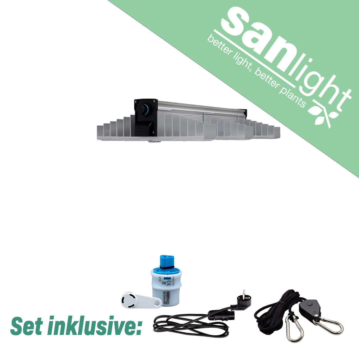 SANlight EVO 1.5 LED Beleuchtungsset, mit Kabel und Dimmer