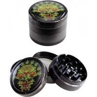 Black Leaf Leaf Skull Grinder 4-tlg. schwarz