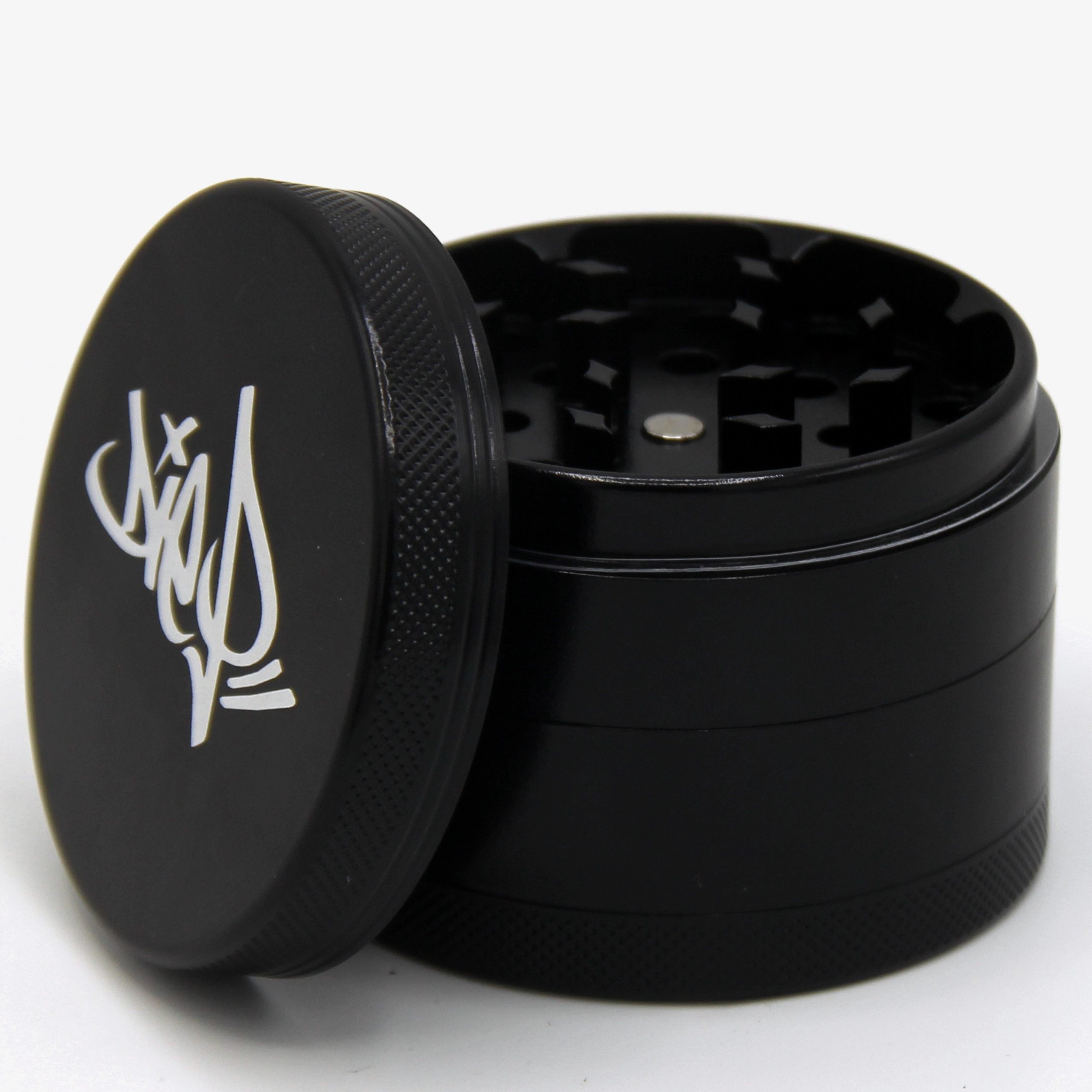 Premium Keramik Grinder / Kräutermühle mit 4-Stufen und WEEZEL Logo von Die P