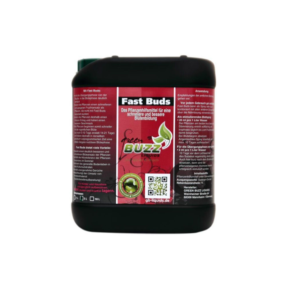 Green Buzz Nutrients Fast Buds 5L