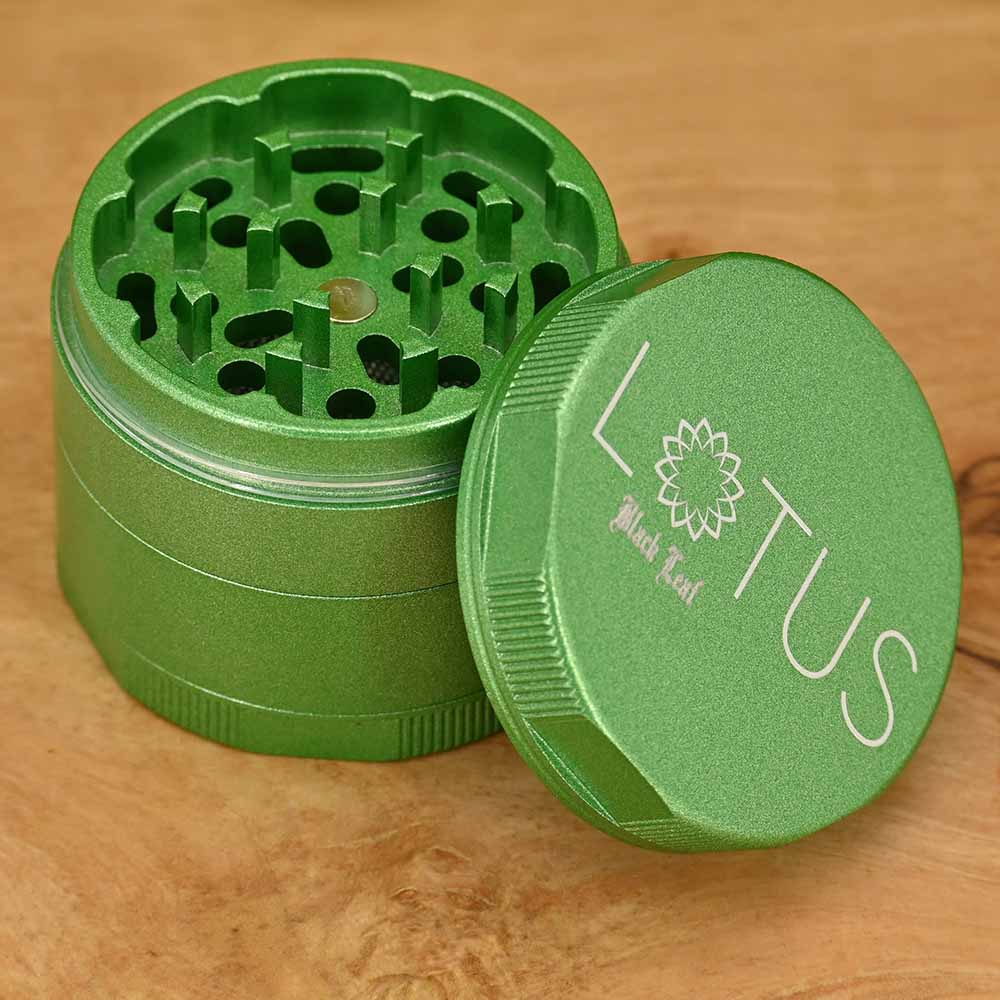 Black Leaf Lotus Keramik Grinder - grün ⌀53mm