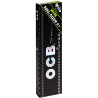 OCB Schwarz Premium Long Slim + 8 Aktiv Tips 7mm