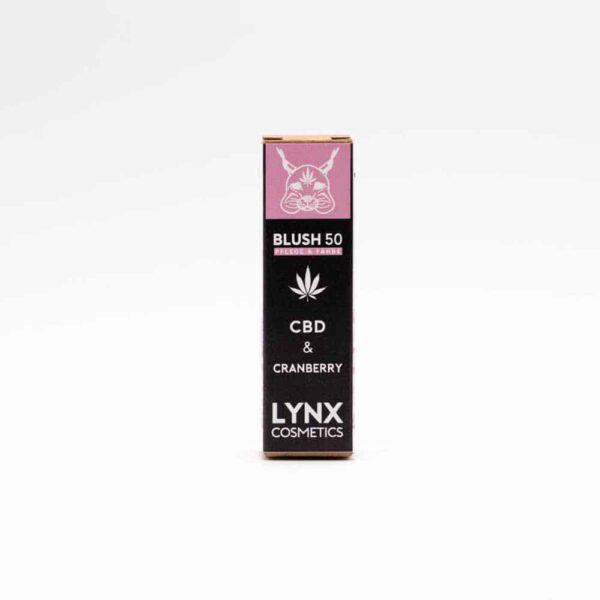 LYNX CBD Lippenpflegestift – BLUSH 50 – Cranberry – Rosa – 50mg CBD – 5g