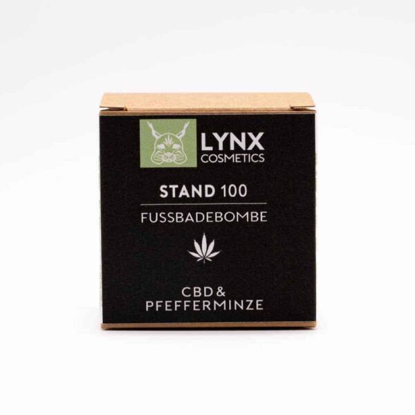 LYNX CBD Fußbadebombe – CBD Kosmetik (100mg) CBD – 90g