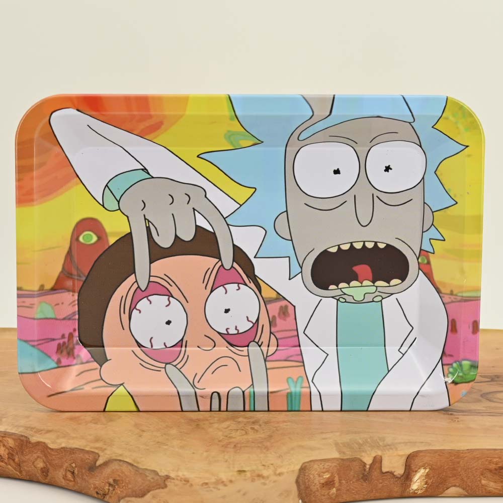 Rick & Morty Eyes Open - Rolling Tray Small