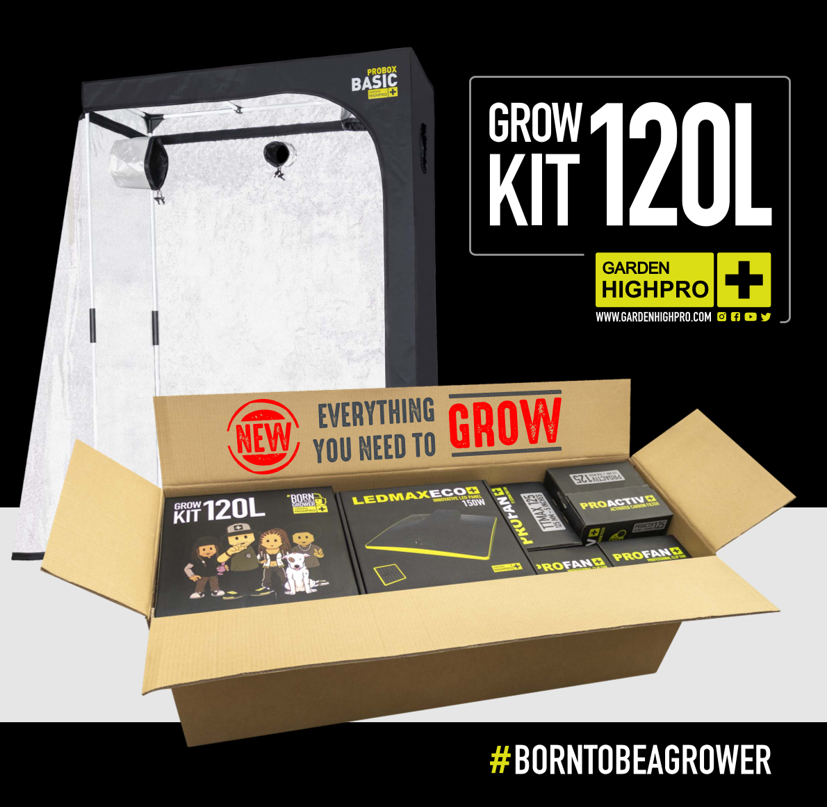 Growbox Komplettset 120x60 - Default Title