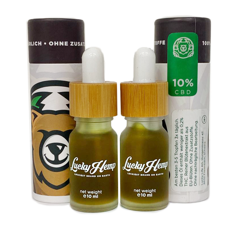 Öl-Set 10% + 20% Vollspektrum CBD-Öle - 2 x 10ml