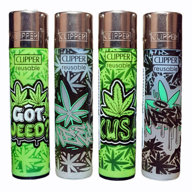 Clipper Lighters Graffiti Leaves