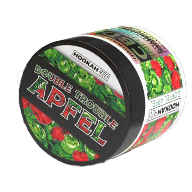 CBD Shisha Tabak / Tabak Frei - Double Trouble Apfel