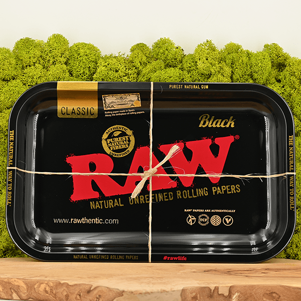 RAW Black Medium Rolling Tray