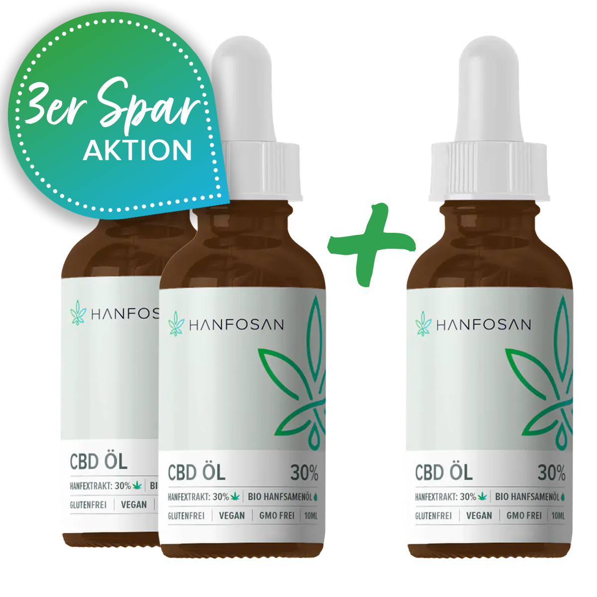 CBD Öl 30% · 10 ml (3er Sparpack)