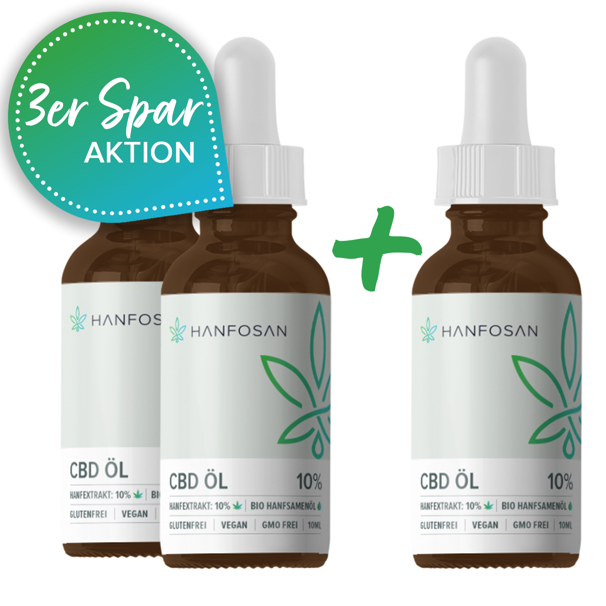 CBD Öl 10 % · 10 ml (3er Sparpack)