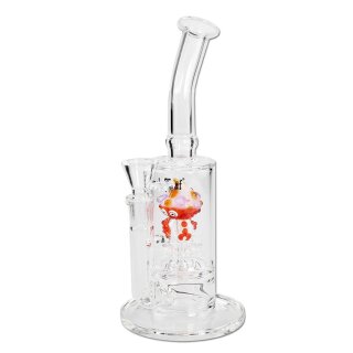 Black Leaf Wasserpfeife, PERCOLATOR-Bong, Glasbong | 28 cm, NS 19 (18,8mm) | klar | robustes BOROSILIKATGLAS