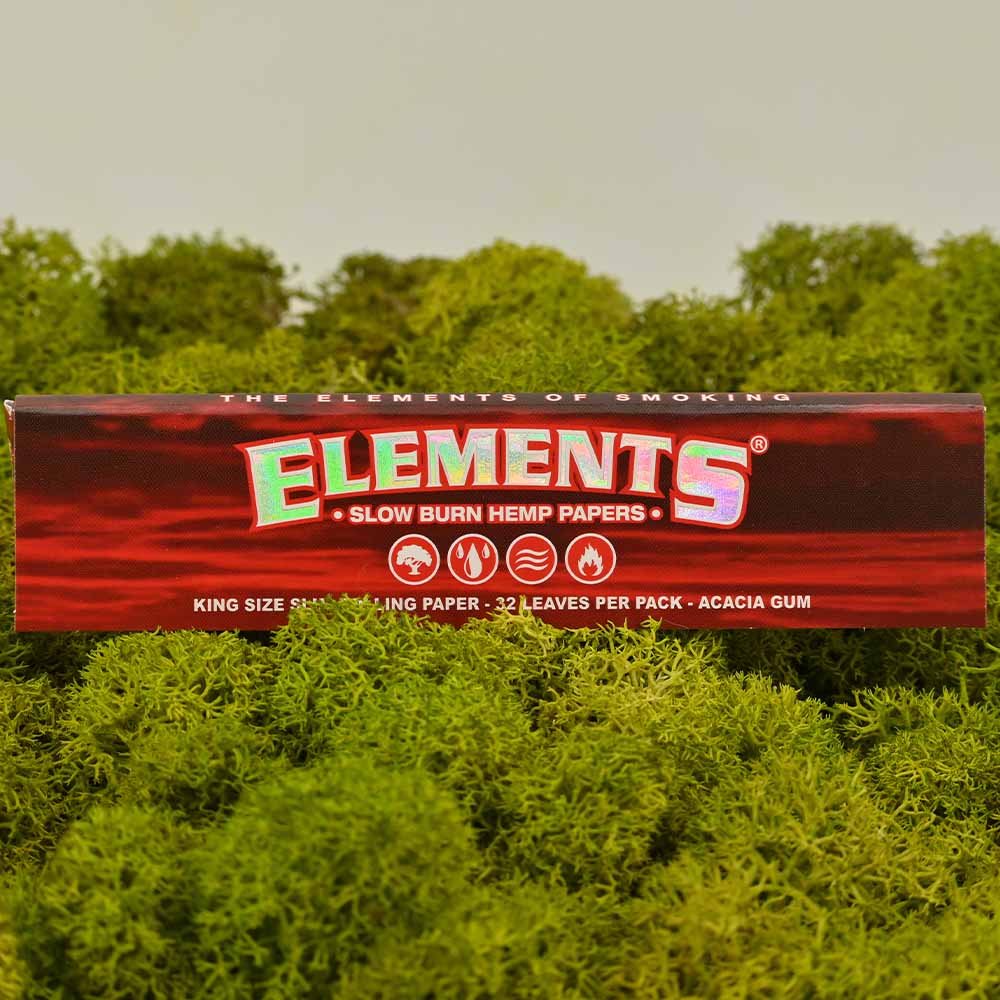 Elements Reis-Papers King Size Slim - rot