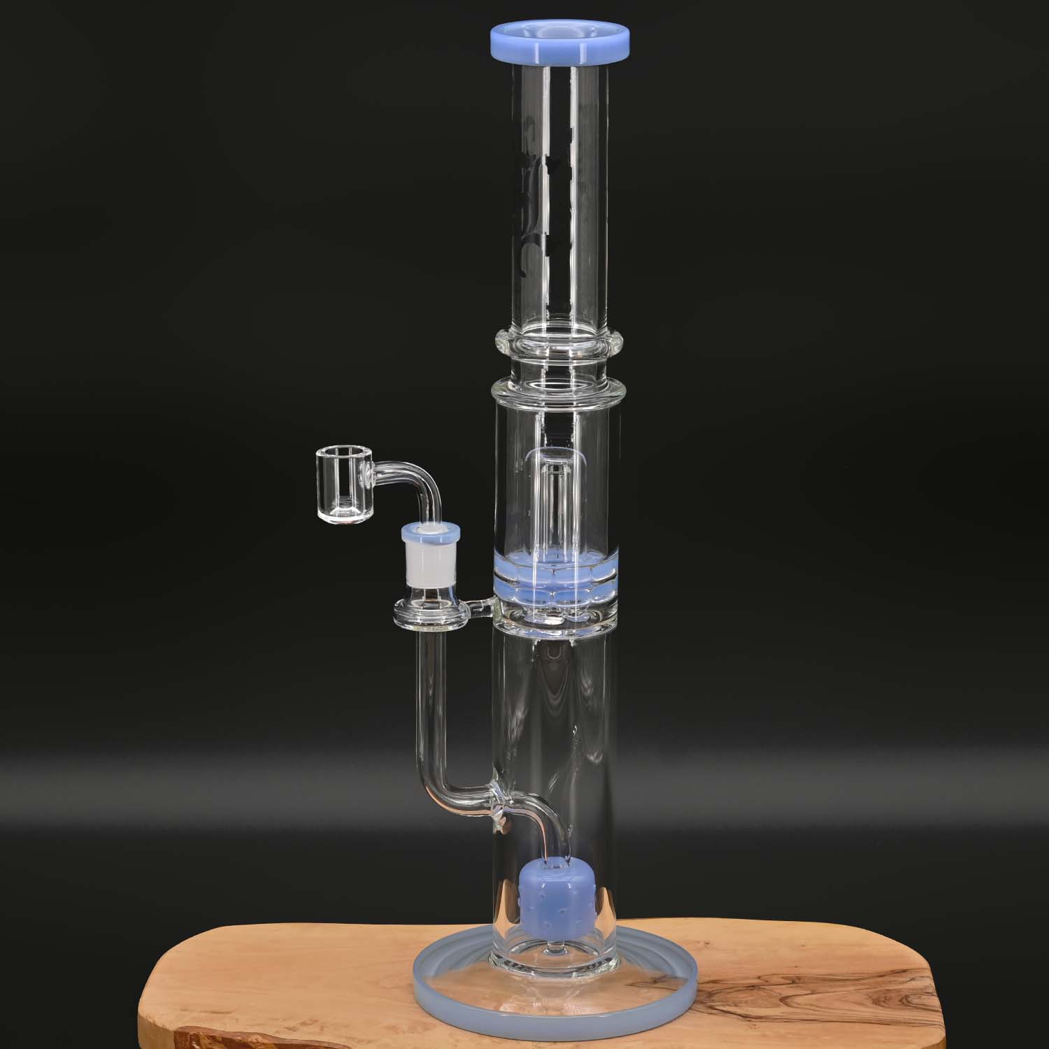 Black Leaf - Bong mit Kegel und Ufo Perkolator + Banger