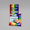 PURIZE XTRA Slim Size Rainbow Aktivkohlefilter, 6 mm, 10er Pack