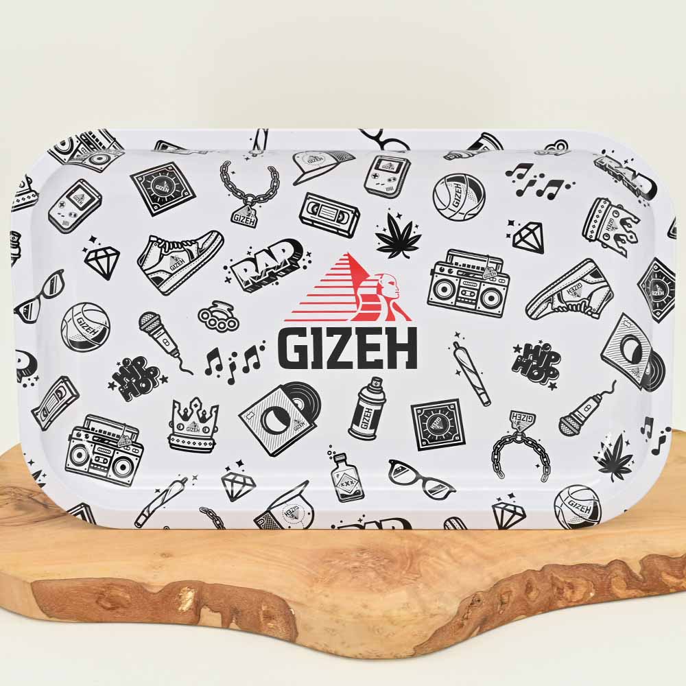 Gizeh Comic weiß Medium Rolling Tray