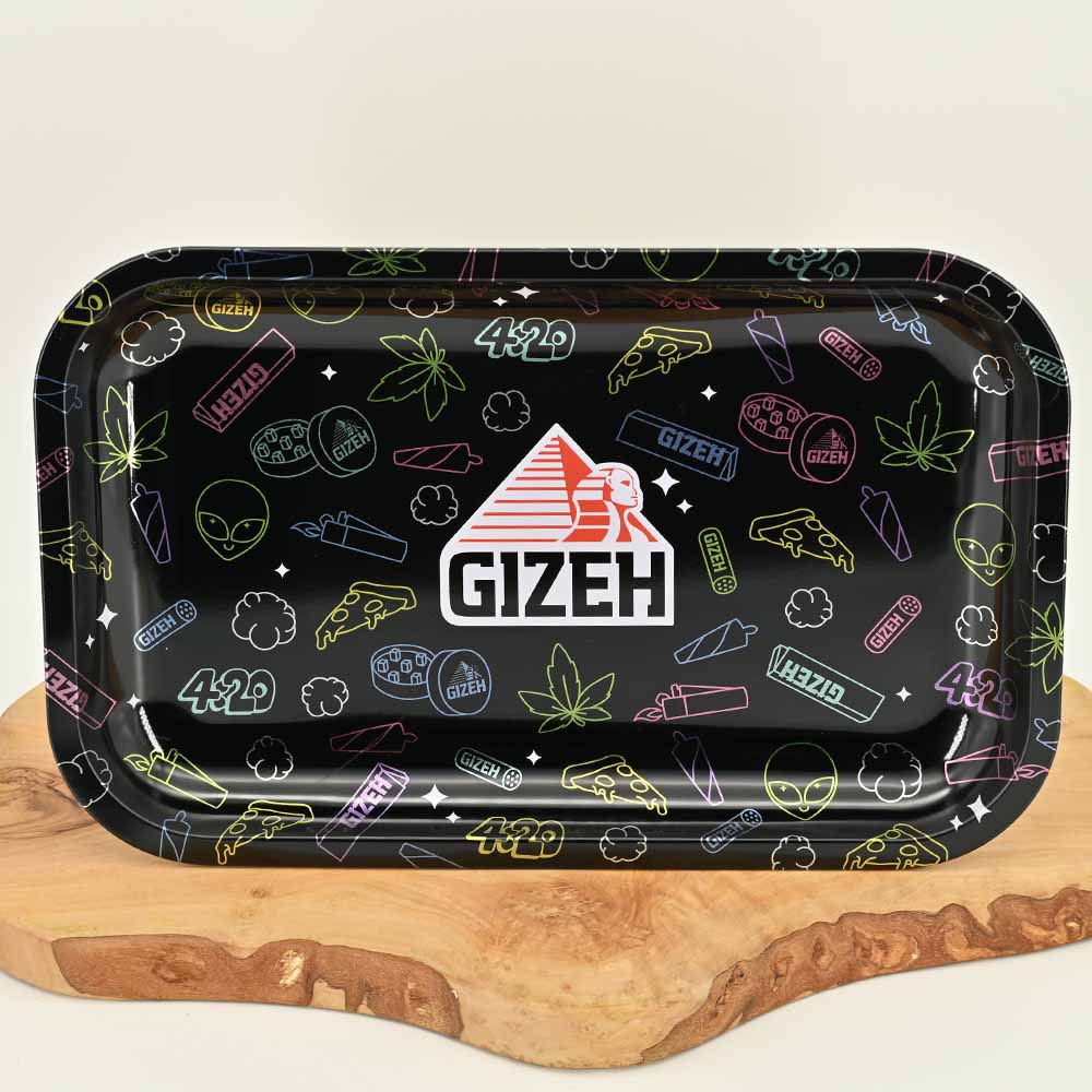 Gizeh Comic schwarz Medium Rolling Tray