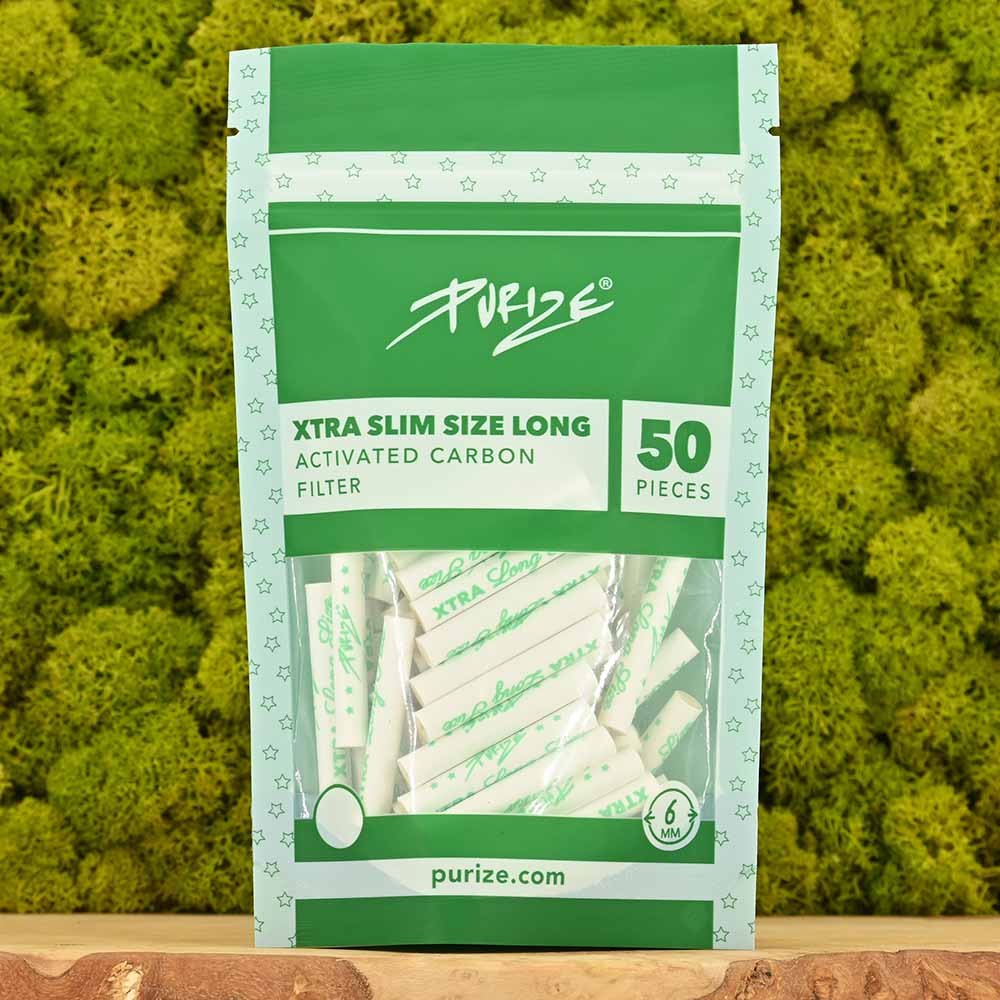 Purize XTRA Long Size Aktivkohlefilter (50er Pack)