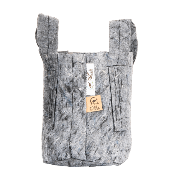 RootPouch Stofftopf Grau - Mit Griff - Root Pouch