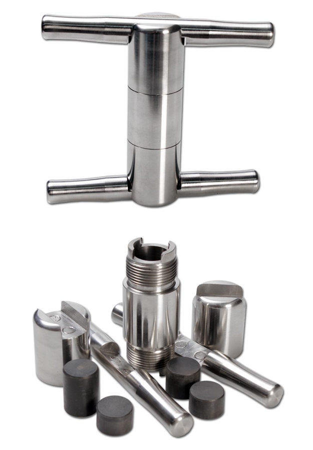 Stahlpollenpresse mit magnetischen Griffen