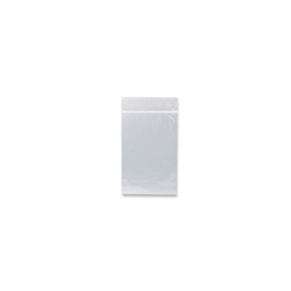 Zip-Beutel 50µ, 100Stk. Klar, ohne Logo, 35x55mm