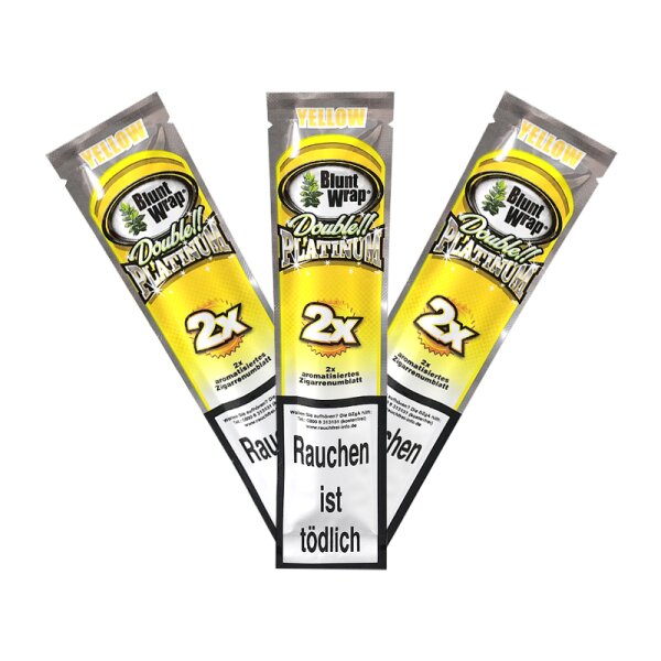 Blunt Wrap Double Platinum (Yellow) Mello Mango