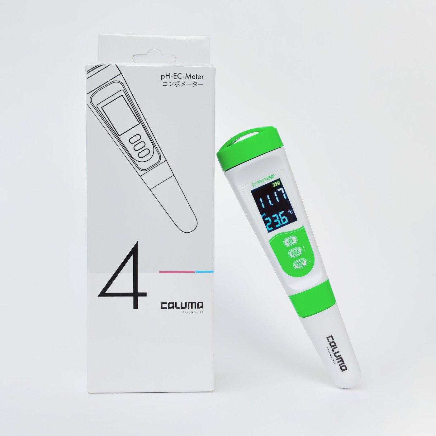 Caluma 3-in-1 Messgerät, für pH, EC und Temperatur