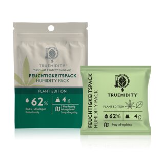 Truemidity Feuchtigkeitsregulator 62 % – optimal für Pflanzenlagerung