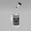 Grace Glass Shark Attack Bong Smokey Grey, 27,5 cm, 18,8er