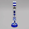 Grace Glass Golden Line Blue Beaker Bong, 46 cm, 18,8er/14,5er Inside Cut