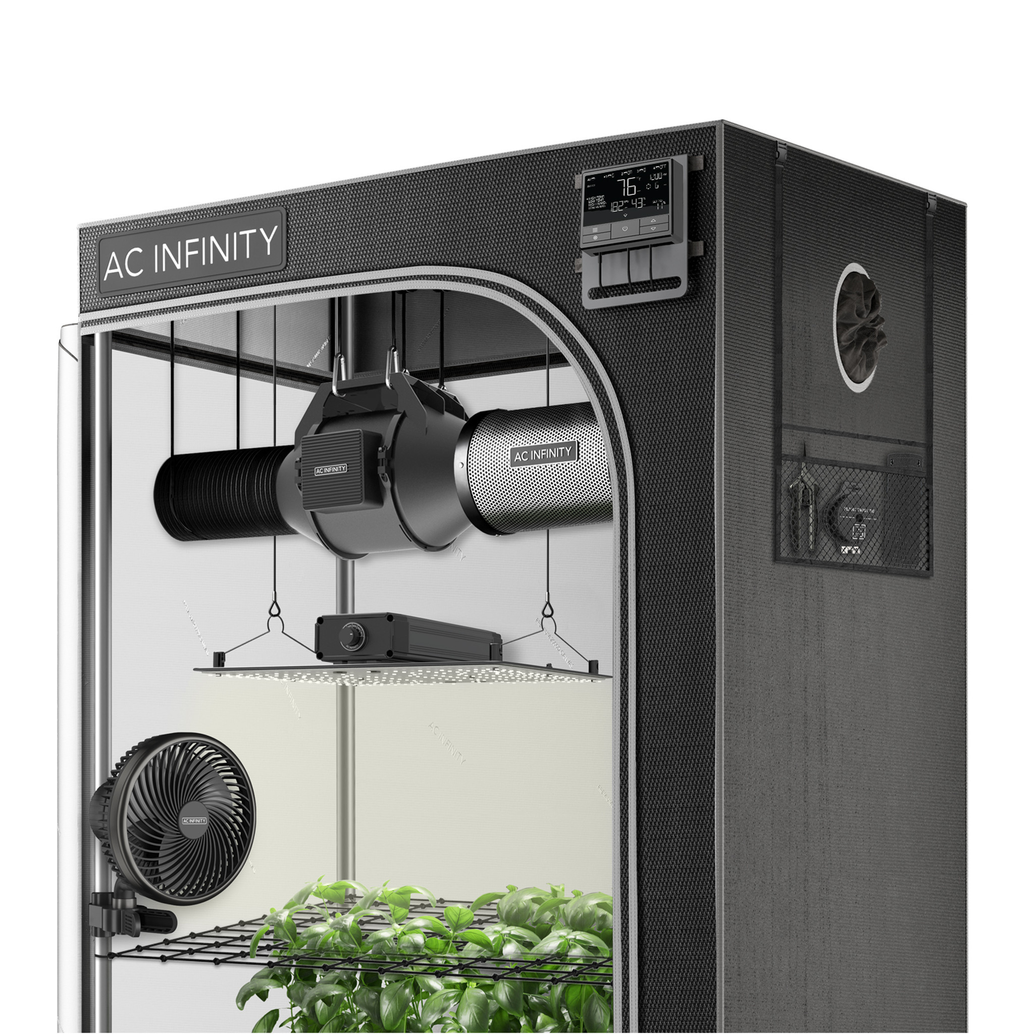 AC Infinity Advance Growzelt-System 60x60x180 115W, 1 Pflanzen-Set