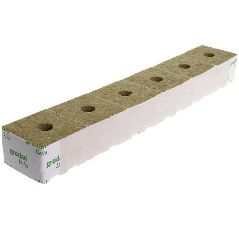 Grodan Steinwollblock 100x100x65mm - kleines Loch (216 Stück)