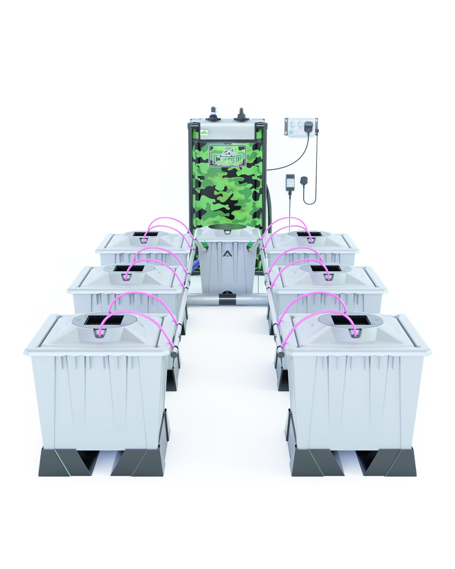 Alien Hydroponics AERO System Silver Series - 30L Töpfe mit 6 Töpfen