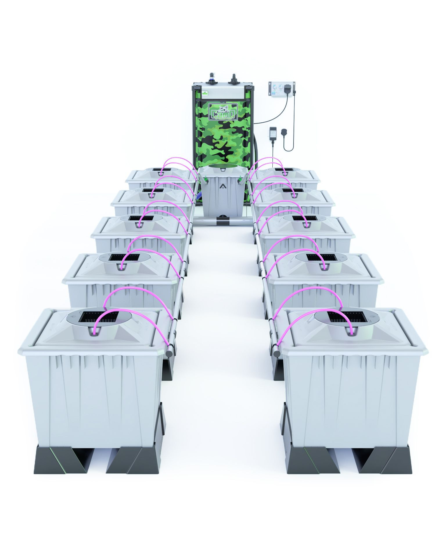 Alien Hydroponics AERO System Silver Series - 30L Töpfe mit 10 Töpfen